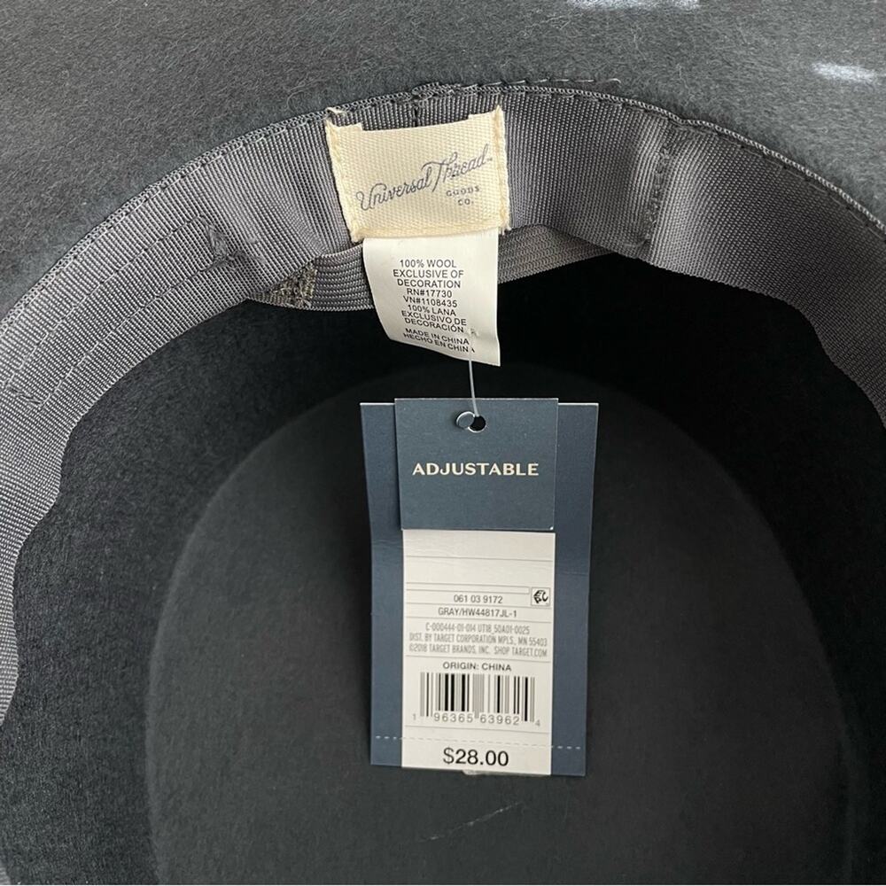 Universal Thread Grey Wool Hat NWT NWT - image 4
